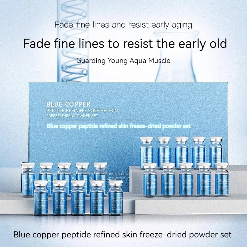 Oligopeptide Wrinkle - 20pcs Blue Copper Peptide Freeze-Dried Powder