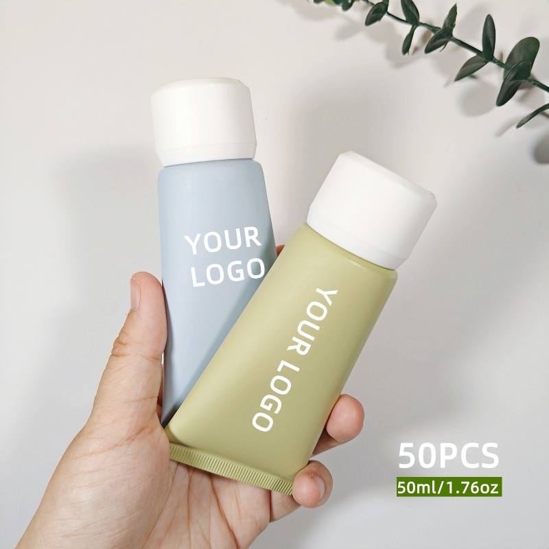 Luxury Skincare Packaging - 【Logo Custom】50Pcs Customized 50ml Black/white Matte
