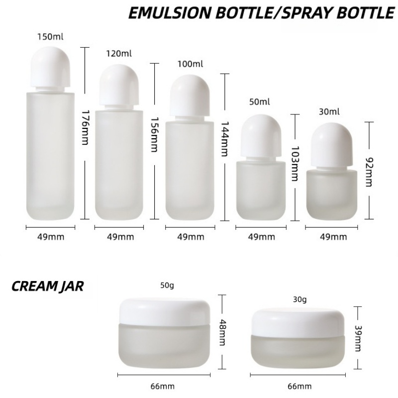【Logo Custom】1Pcs Frosted Glas - огляд і ціна Luxury Skincare Packaging