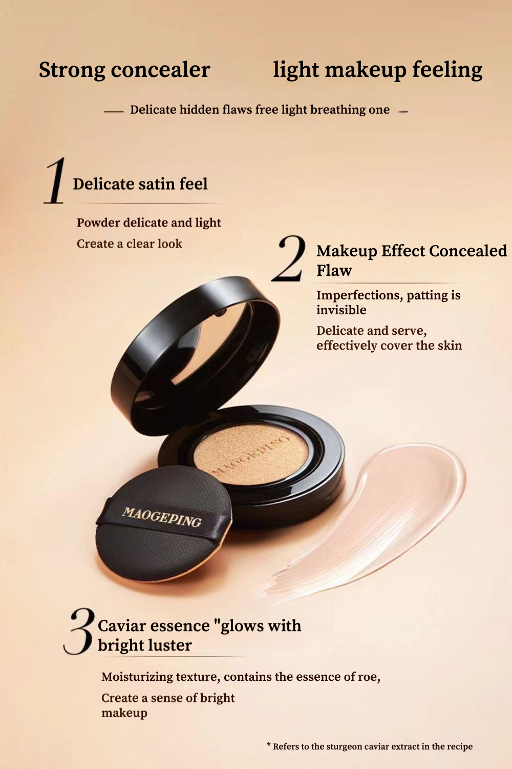 Maogeping Air Cushion Luxuriou - огляд і ціна Luxury Skincare China