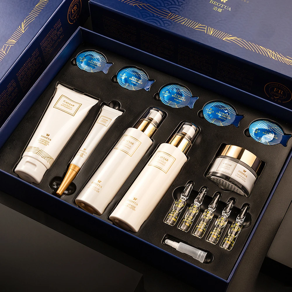 15PCS Caviar Skin Care Set Fac - огляд і ціна Oligopeptide Wrinkle